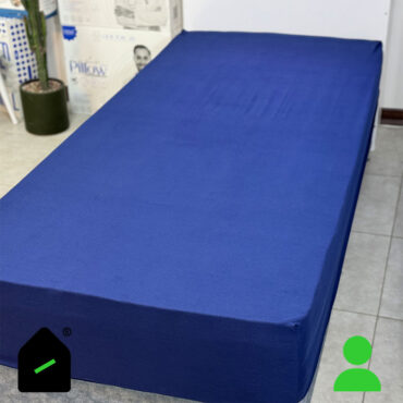 ملحفه کش دار تشک یک نفره رنگ سرمه ای Elay home