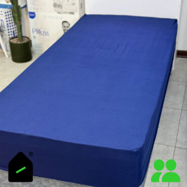 ملحفه تشک کش دار دونفره رنگ سرمه ای Elay home