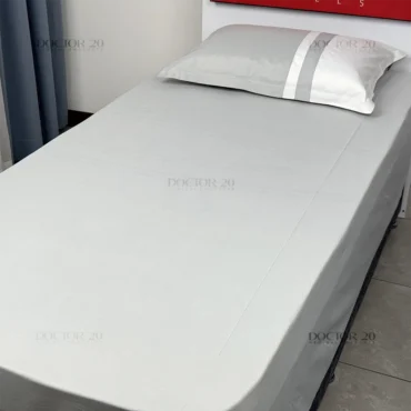 ملحفه نیم ست دونفره رنگ سرمه ای (ملحفه کش دار+ 2 روبالشتی) Elay home